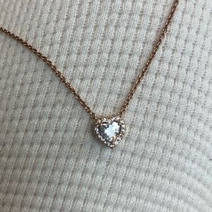 Rose Gold, Pandora Heart Necklace